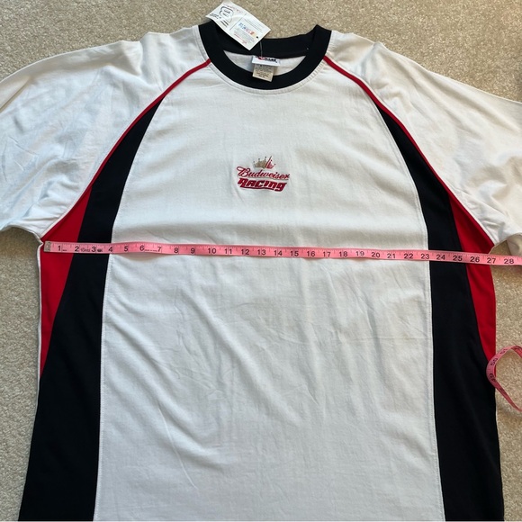 VINTAGE NEW Chase Authentics Shirt Mens XXL 2XL Racing Dale Jr. Budweiser FLAW - Picture 8 of 14